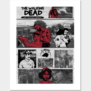 Telltale The walking Dead Game - Lee and clem Posters and Art